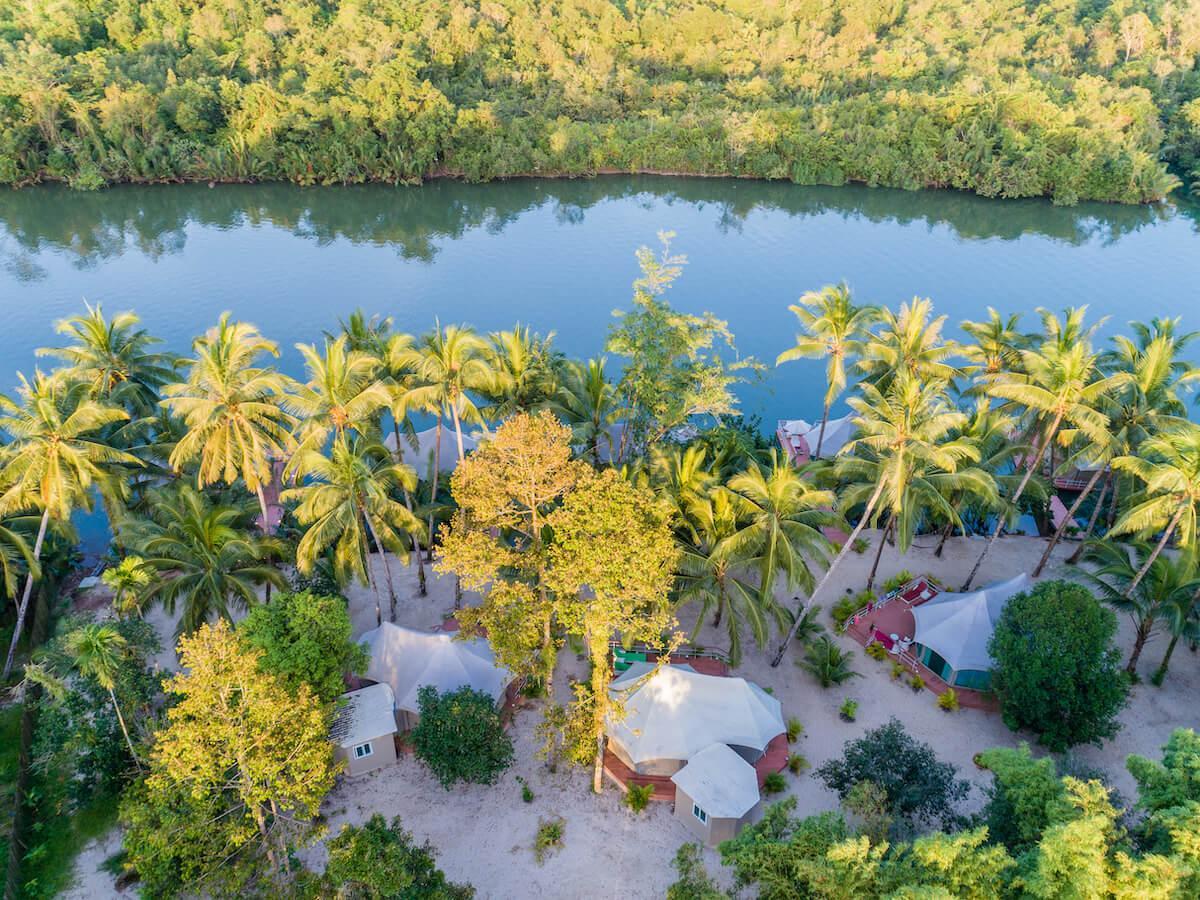 canvas & orchids retreat cambodia drone picute