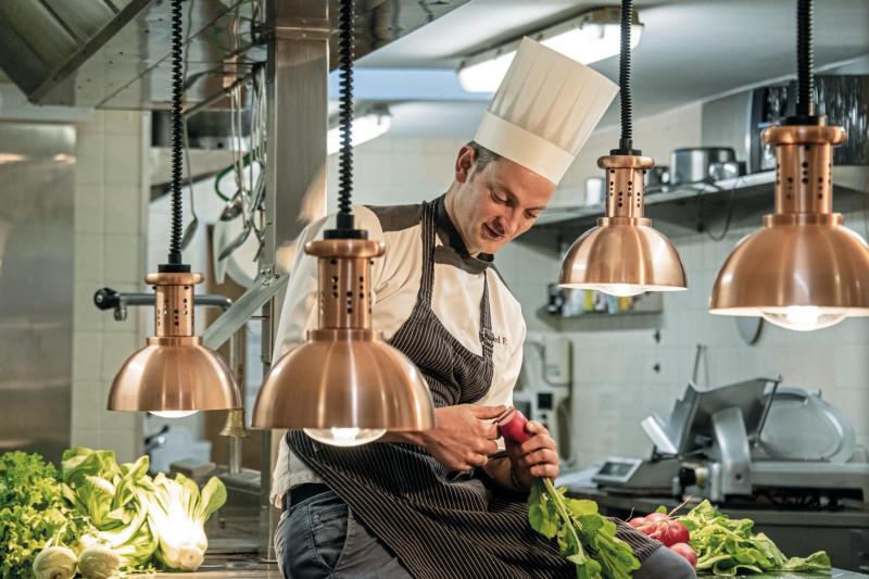Manfred Rinner in the kitchen