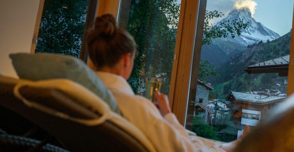 Aussicht Ruheraum Matterhorn