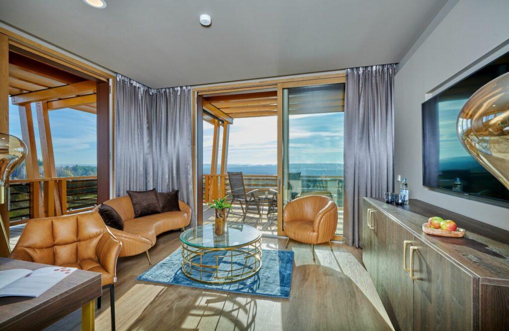 The Round View Suite at the Hotel Der Birkenhof ***** Spa and Gourmet Resort is the best room available