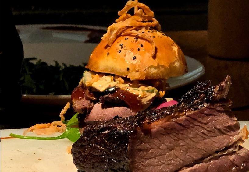 Burgers made with organic meat at Gut Sonnenhausen