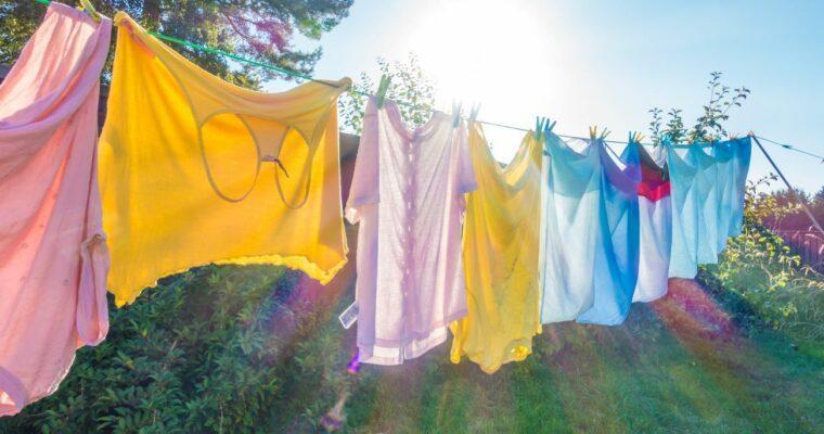 Sunshine with side effects: be careful when drying laundry outside!