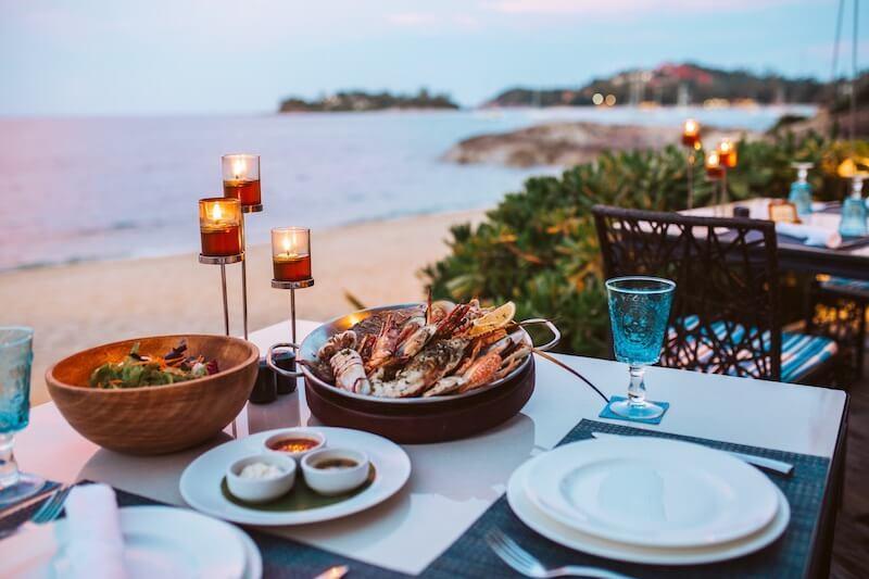 Seafood at Po Lad Beach Bistro & Bar © The Tongsai Bay