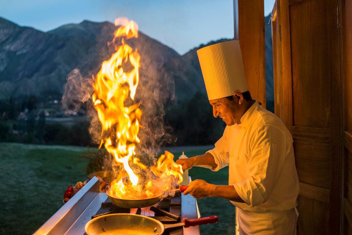 Cooking class at Inkaterra Hacienda Urubamba