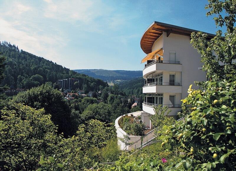 View of the selfness-hotel and Bad Herrenalb © SCHWARZWALD PANORAMA