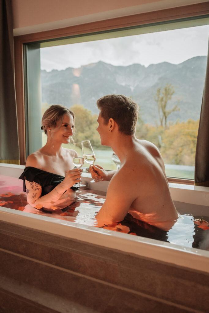 Hotel with private spa suite in Bavaria - couple