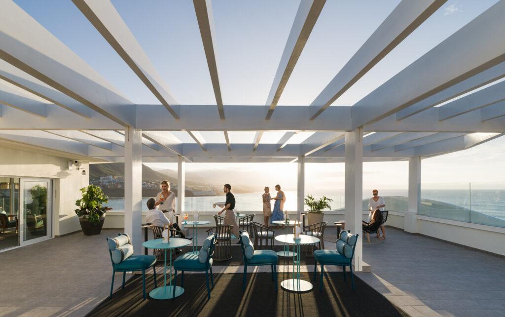 Sustainable hotel rooftop - tenerife