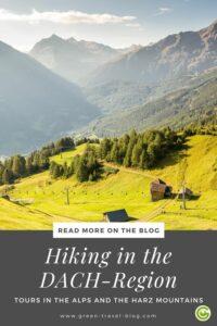 Pinterest Graphic: Hiking in the DACH-Region
