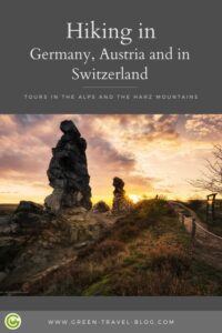 Pinterest Graphic: Hiking in the DACH-Region