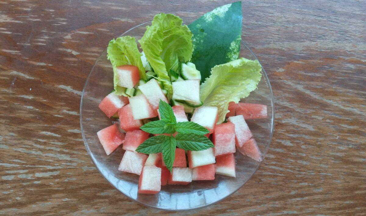 Did you know? You can eat the skin of the watermelon!