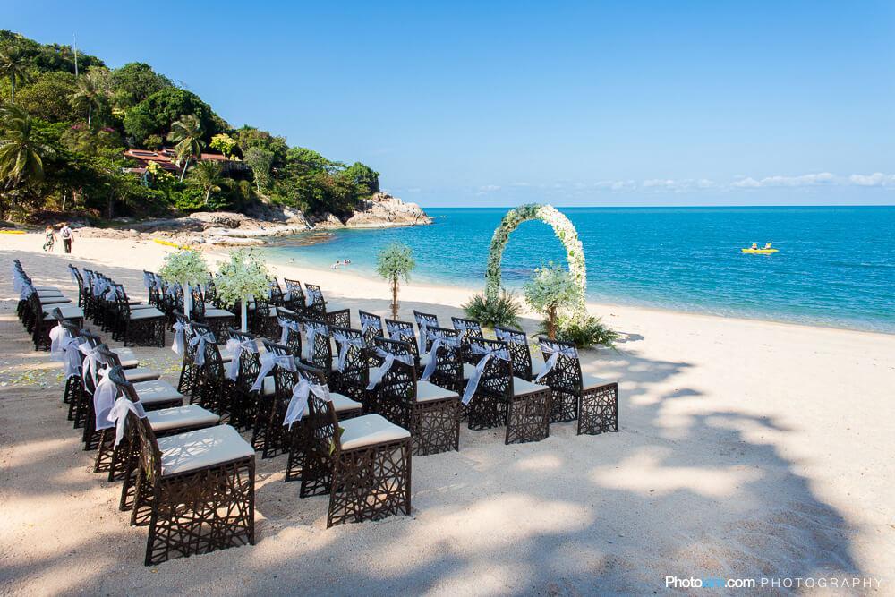 beach wedding thailand Tongsai Bay