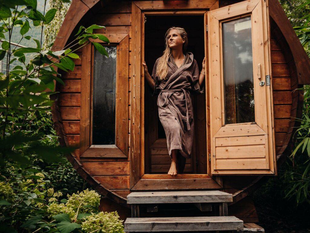 Rent private Sauna Time at the vegan hotel LA VIMEA