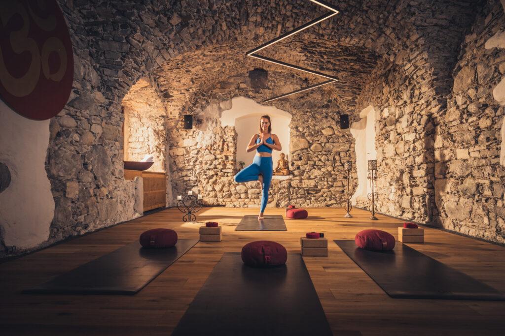 Yoga at sustainable Hotel Klosterbräu in Austria