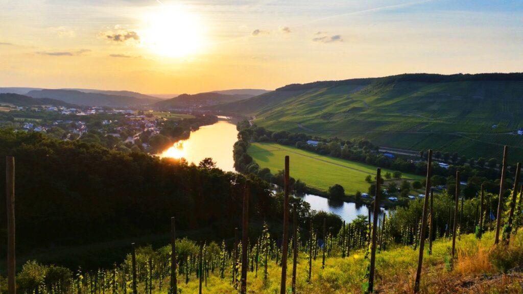 Sunset in the wine region Mosel, Germany - Lifestyle Resort zum Kurfürsten