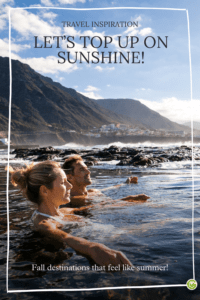Enjoy sun and mild temperatures in fall on Tenerife