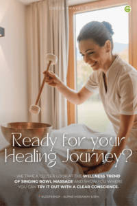 Sound massage in a sustainable wellness hotel