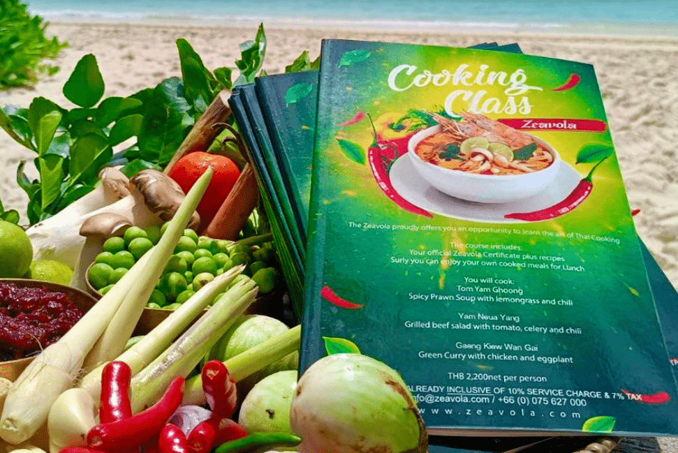Sustainable cooking on vacation Cooking course Thailand