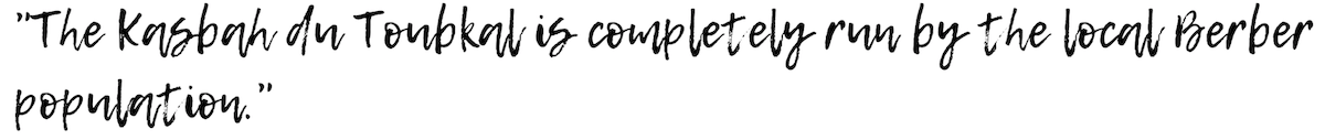 quote © Kasbah du Toubkal